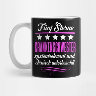 Fünf Sterne Krankenschwester Mug